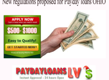 New regulations proposed for Payday loans OHIO