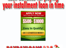 Cash advance for paying your installment loan in time