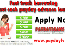 Fast track borrowing – Fast cash payday advance loans