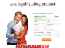 Payday Loans has been classified as a legal lending product