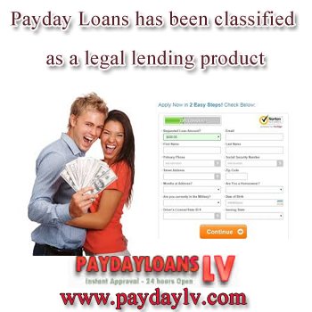 Payday Loans has been classified as a legal lending product