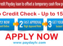 Bad Credit Payday loan to offset a temporary cash flow problem