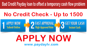 Bad Credit Payday loan to offset a temporary cash flow problem