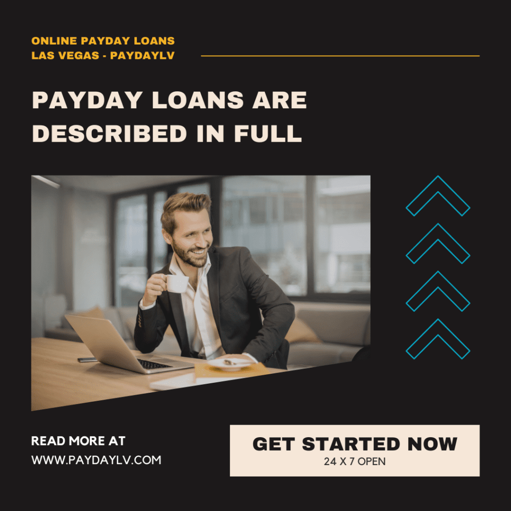 Payday Loans Are Described In Full - Online Payday Loans Las Vegas - Payday LV
